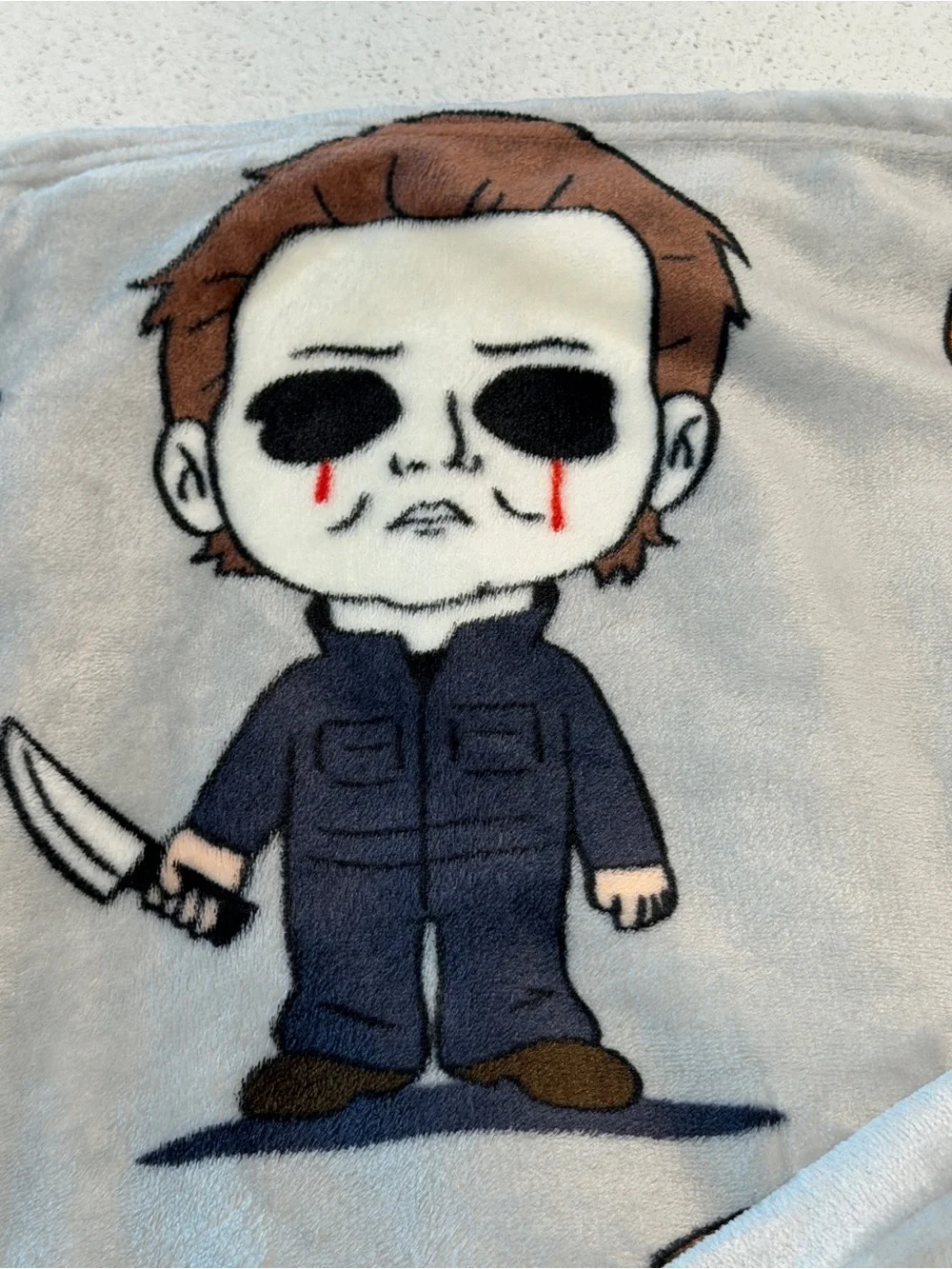 Halloween II Michael Myers Super Soft Plush Blanket Full/Queen 90x90” Brand New